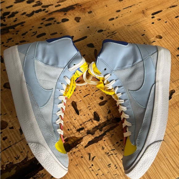 Nike Blazer Mid 77 Dance Kids Size 7Y/Womens 8.5 Cobalt Bliss-Red DQ6084-40 - Picture 3 of 11